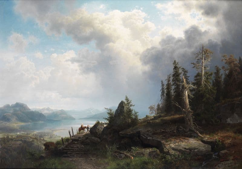 Gebirgslandschaft as a canvas print