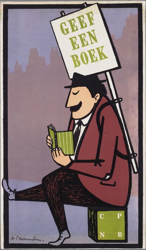 geef een boek as a canvas print