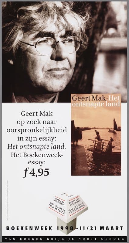Geert Mak op zoek naar oorspronkelijkheid in zijn essay; Het ontsnapte land as a canvas print