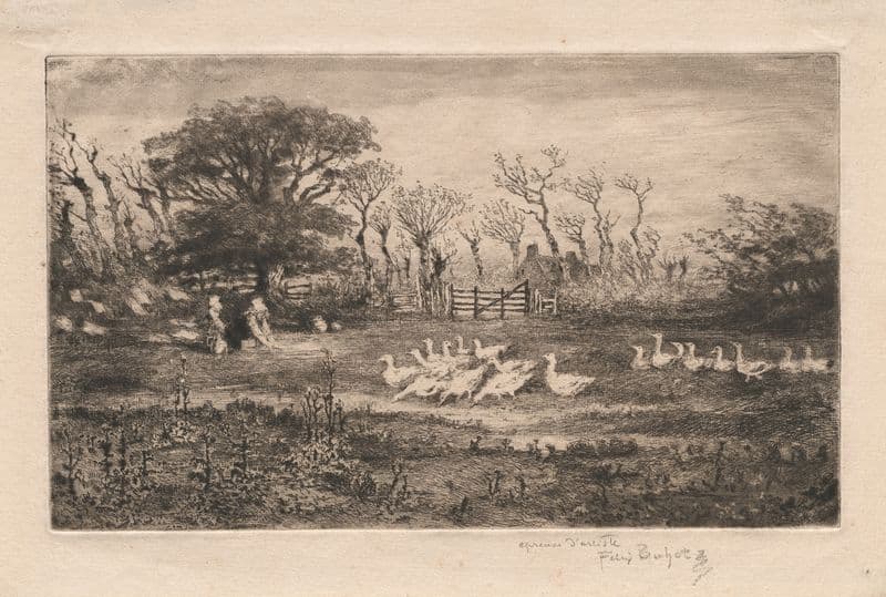 Geese as a canvas print