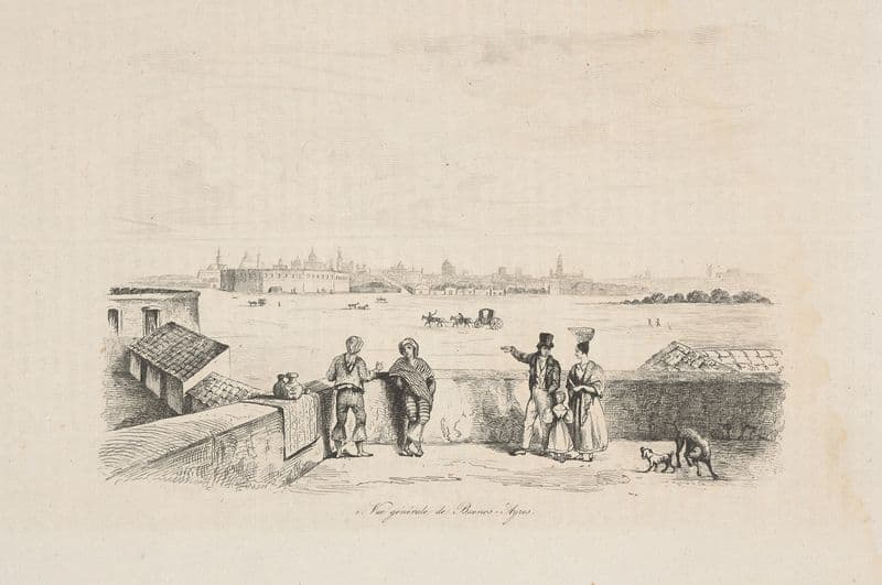 General view of Buenos Aires as a canvas print