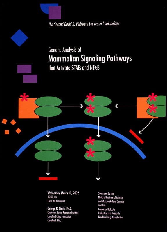 Genetic analysis of mammalian signaling pathways that activate STATs and NFkB as a canvas print