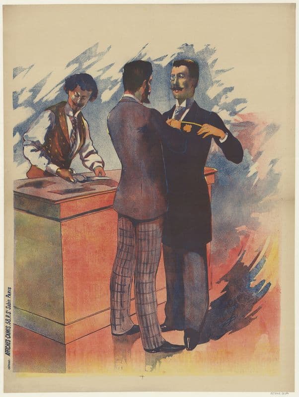 Genre Crémieux mode hommes as a canvas print