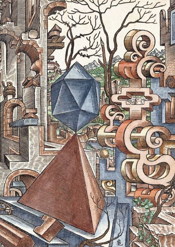 Geometria et Perspectiva Pl 02 as a canvas print