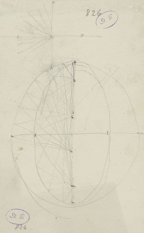 Geometrical sketches as a canvas print