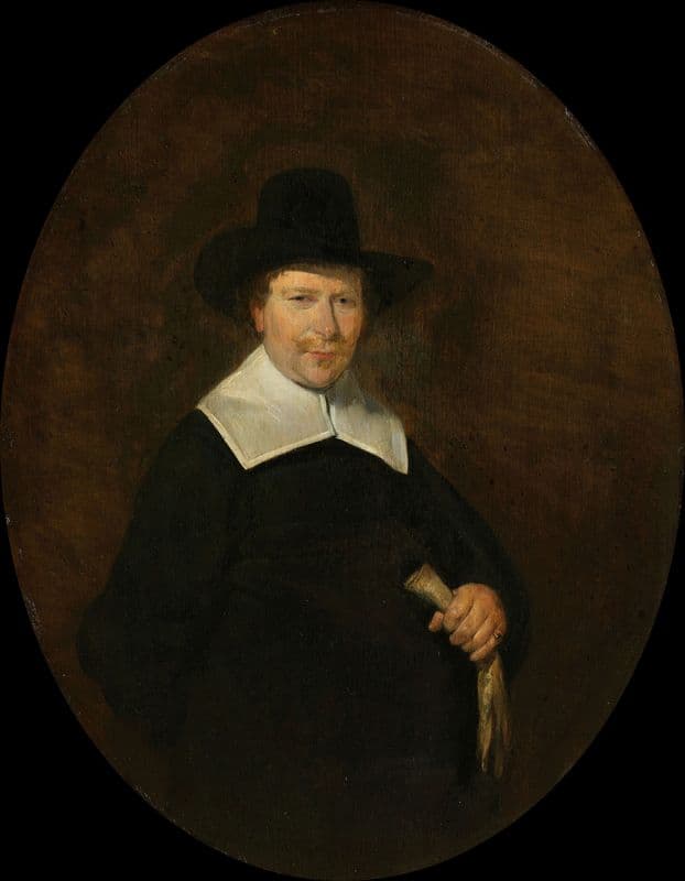 Gerard Abrahamsz van der Schalcke (1609-67). Haarlem Cloth Merchant as a canvas print