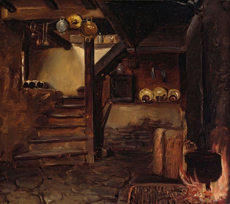 German Kitchen as a canvas print