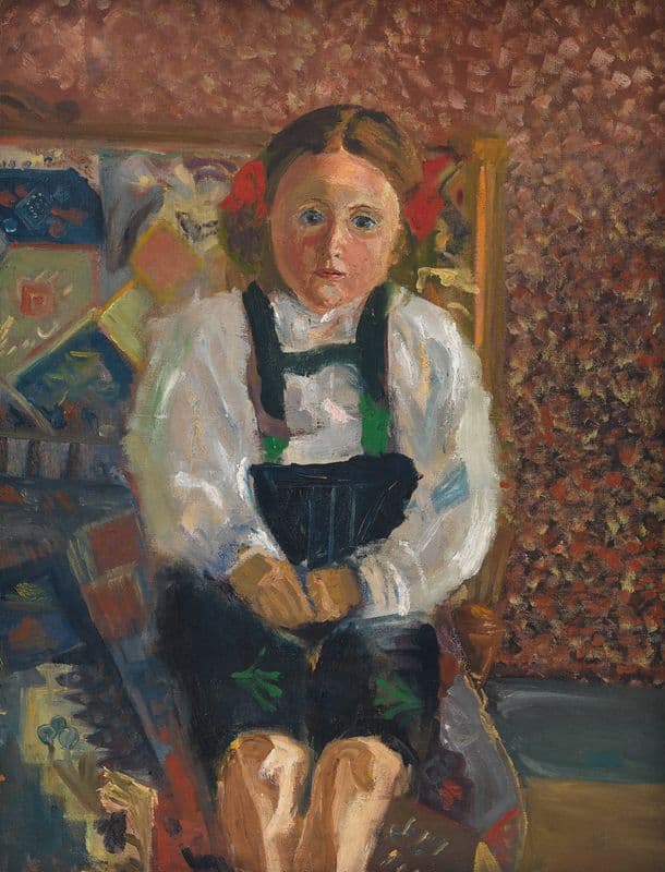 Gertrud Schönberg, die Tochter des Künstlers as a canvas print