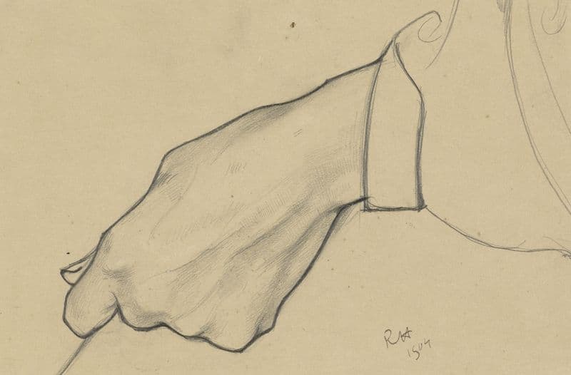 Gesloten linkerhand as a canvas print