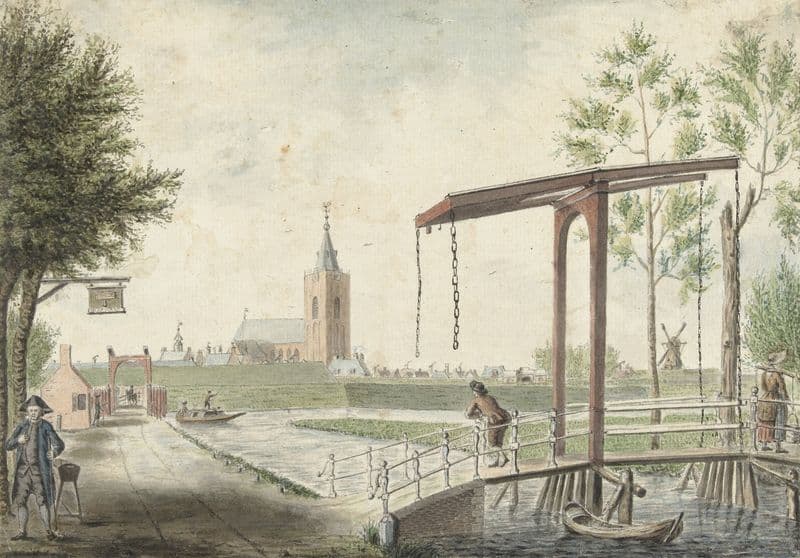 Gezicht op Naarden as a canvas print