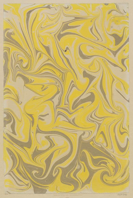 Gezogenes Marmorpapier as a canvas print