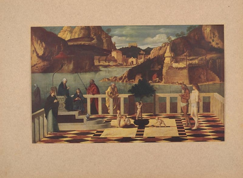 Giovanni Bellini, Allegoria religiosa as a canvas print