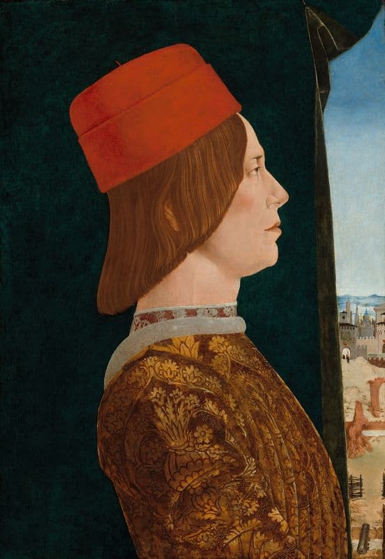 Giovanni II Bentivoglio (c. 1474) as a canvas print