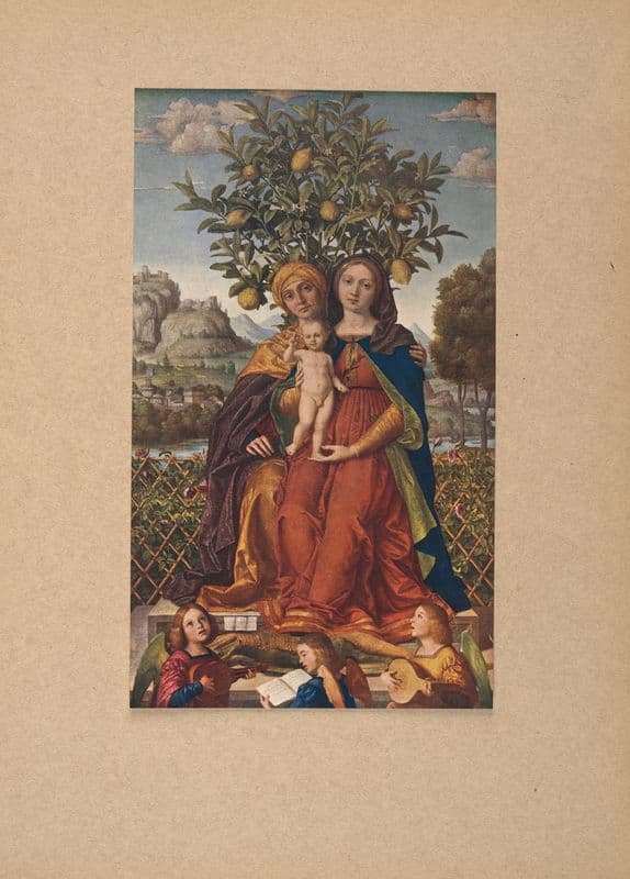 Girolamo dei Libri, S. Anna, la Madonna ed il Bambino as a canvas print