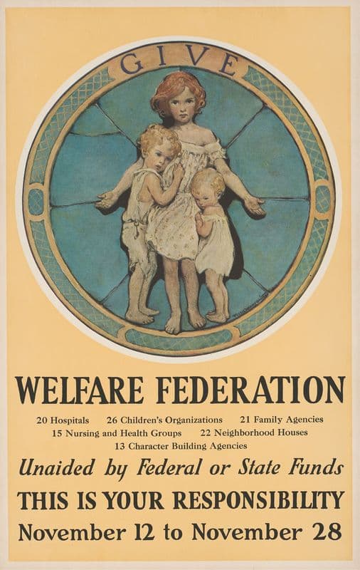 Give – welfare federation as a canvas print