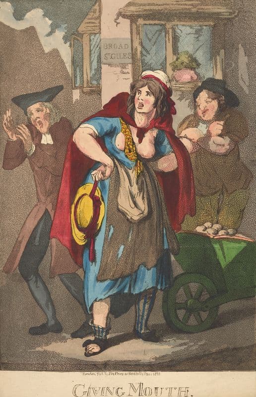 Giving mouth as a canvas print