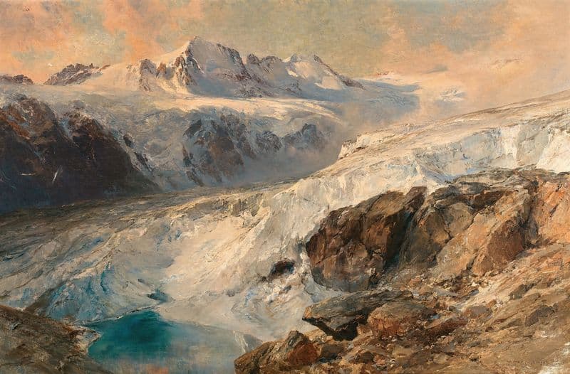 Glacier de Grand Croux, Cogne as a canvas print