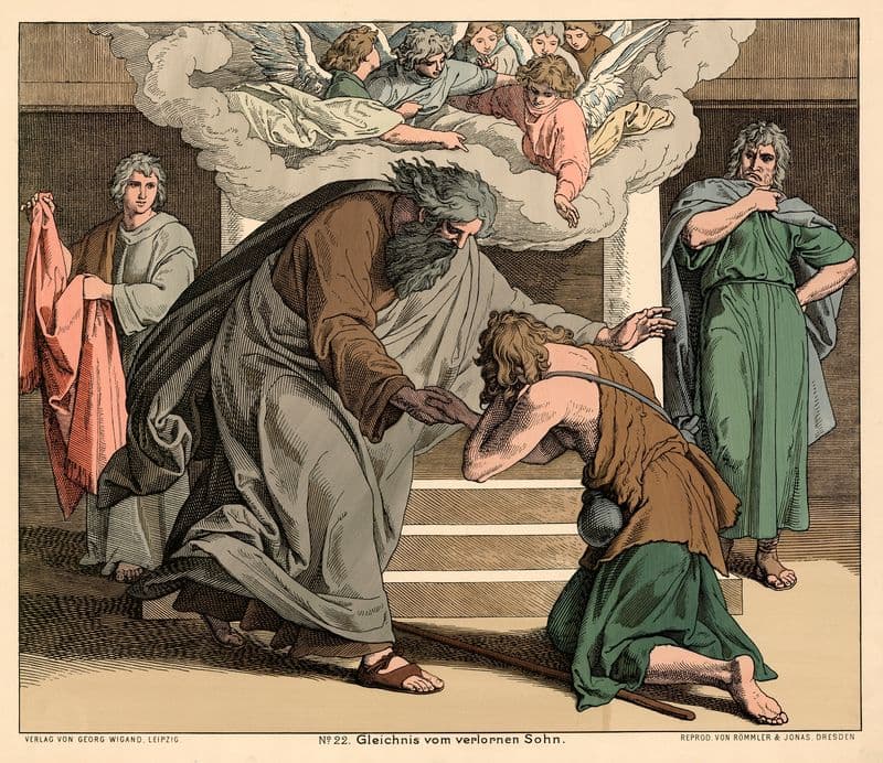 Glejchnjs vom verlorene Sohn (The parable of the Prodigal Son) as a canvas print
