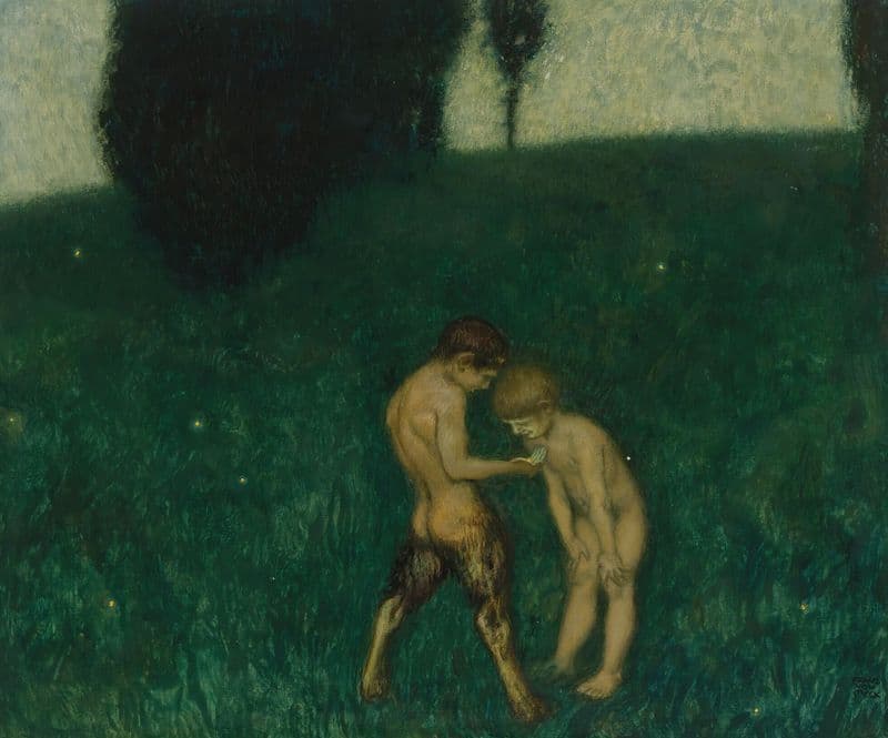 Glühwürmchen (firefly) as a canvas print