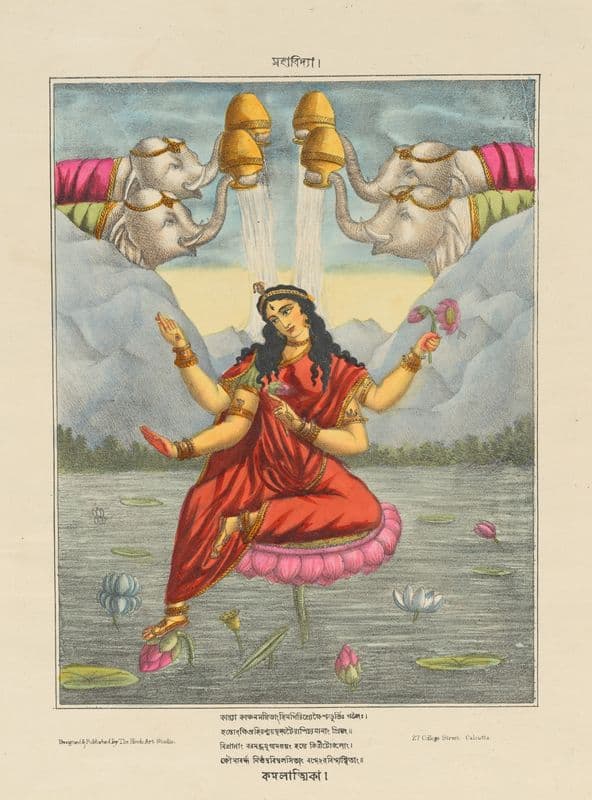 Goddess Kamalatmika (ca. 1880–85) as a canvas print
