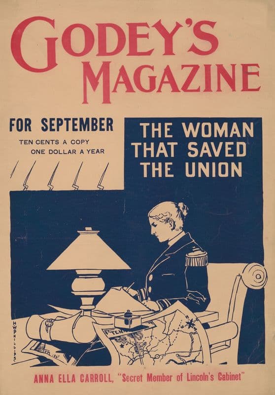 Godey’s Magazine for September. The woman that saved the Union as a canvas print