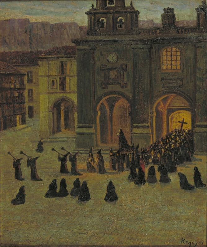 Good Friday Morning in Orduña as a canvas print
