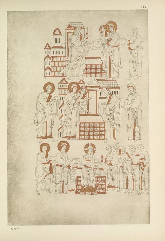 Gospels of Matilda, countess of Tuscany, 1055-1115 Pl.13 as a canvas print