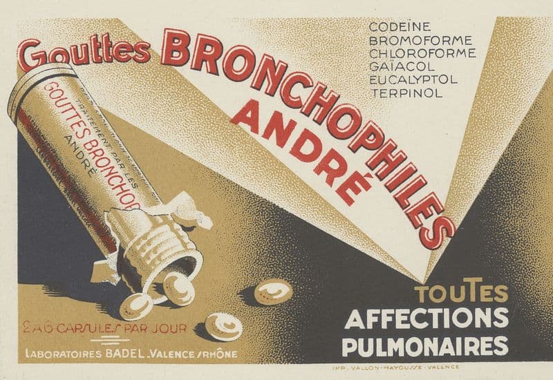 Gouttes bronchophiles André (1910-1950) as a canvas print
