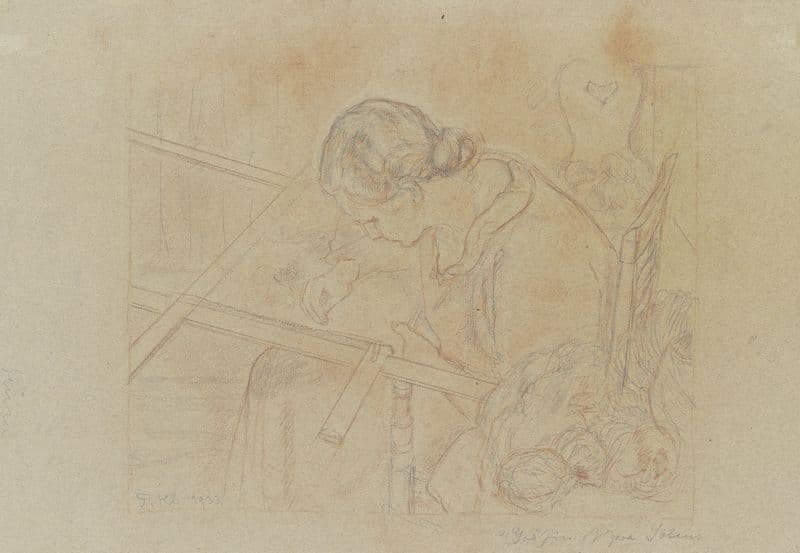 Gräfin Solms, Teppich wirkend as a canvas print