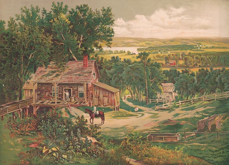 Grandfather’s mill as a canvas print