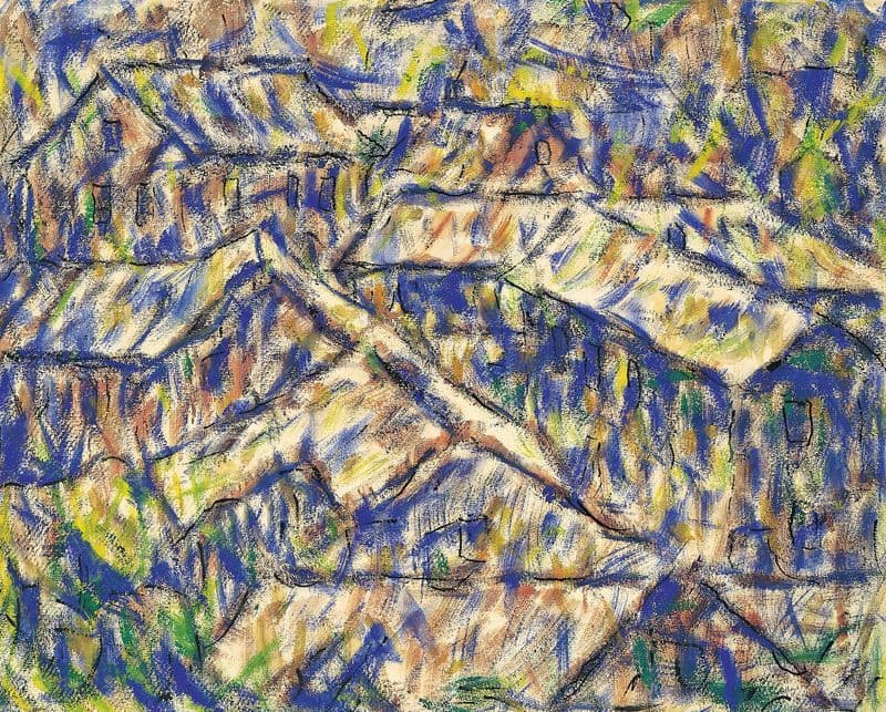 Granithäuser (Arcegno) as a canvas print