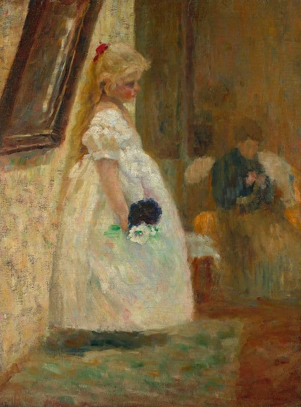 Granny’s name day (1900s) as a canvas print