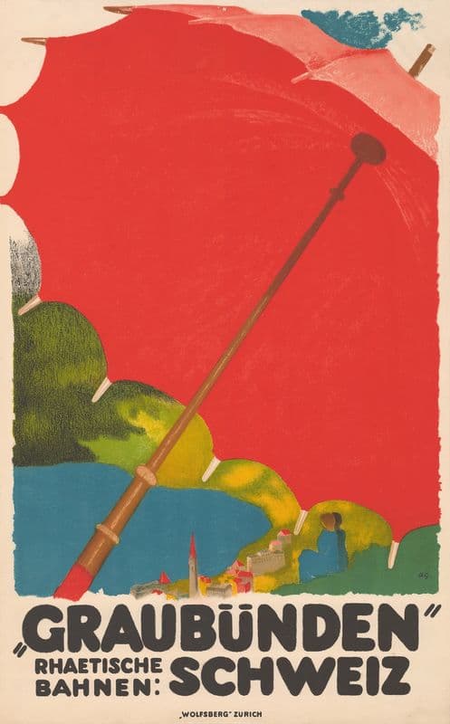 Graubünden, Rhätische Bahnen; Schweiz as a canvas print