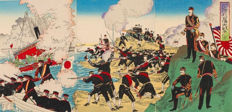 Great Sino-Japanese War in the Vicinity of Asan as a canvas print