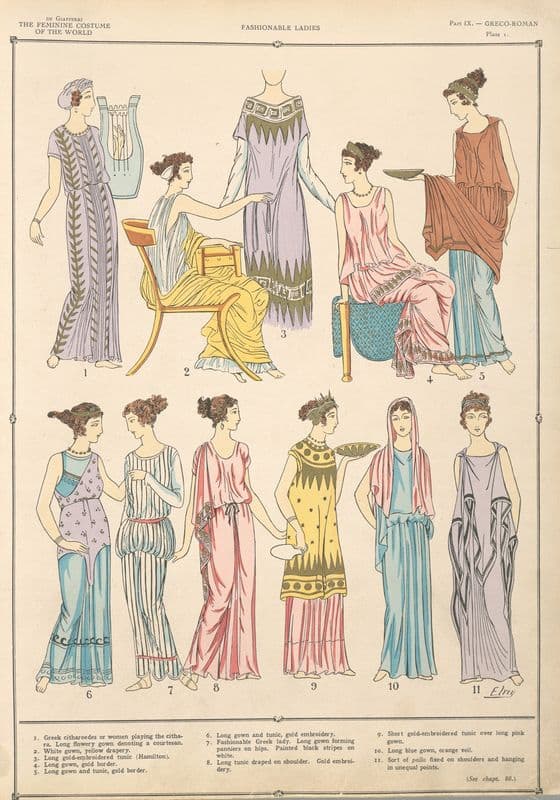Greco-Roman – Fashionable ladies (1926-1927) as a canvas print