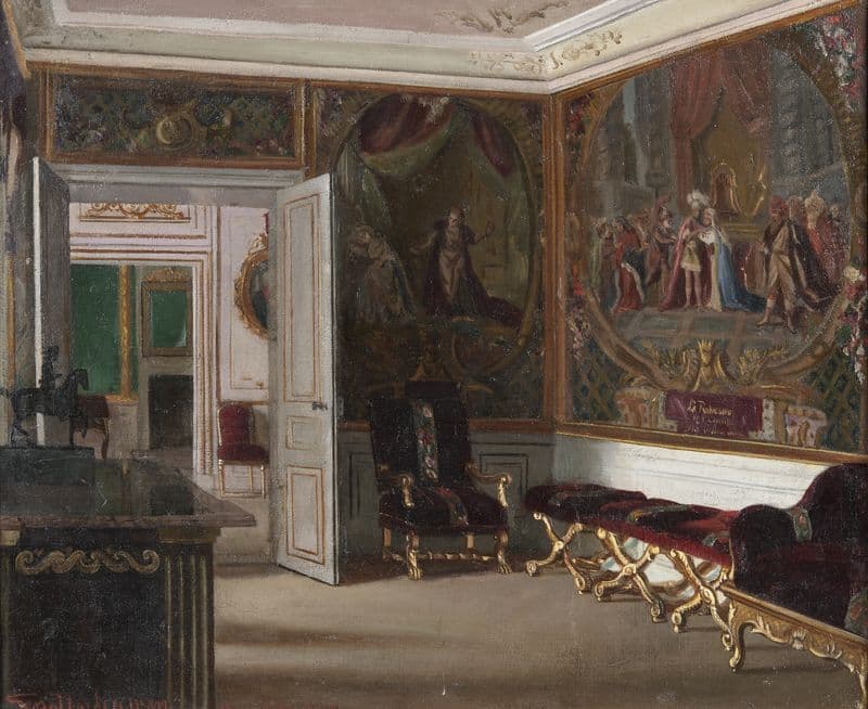Gripsholm, interiör från Änkedrottningens våning as a canvas print