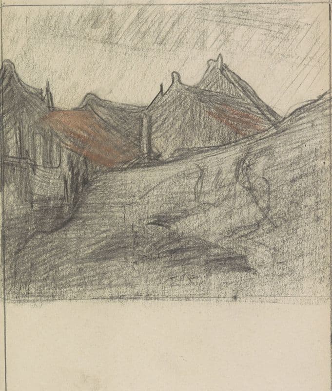 Groepje huizen (1874 - 1925) as a canvas print