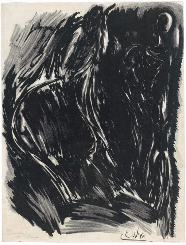 Groote litho, eenig exemplaar as a canvas print