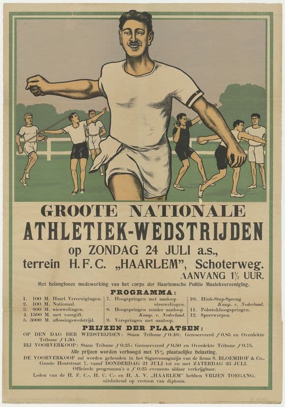 Groote Nationale Athletiek-wedstrijden (1910-1920) as a canvas print