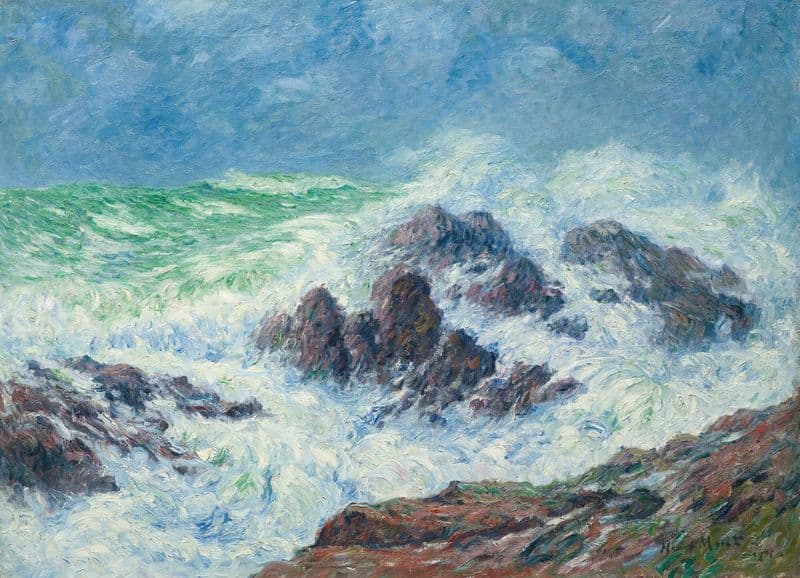 Gros Temps À Saint Grenoble, Pointe De Penmarc’h as a canvas print