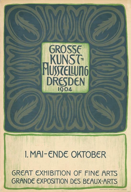 Große Kunstausstellung Dresden 1904 as a canvas print