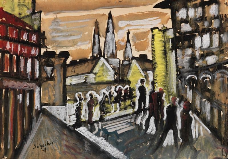 Großstadtszene as a canvas print
