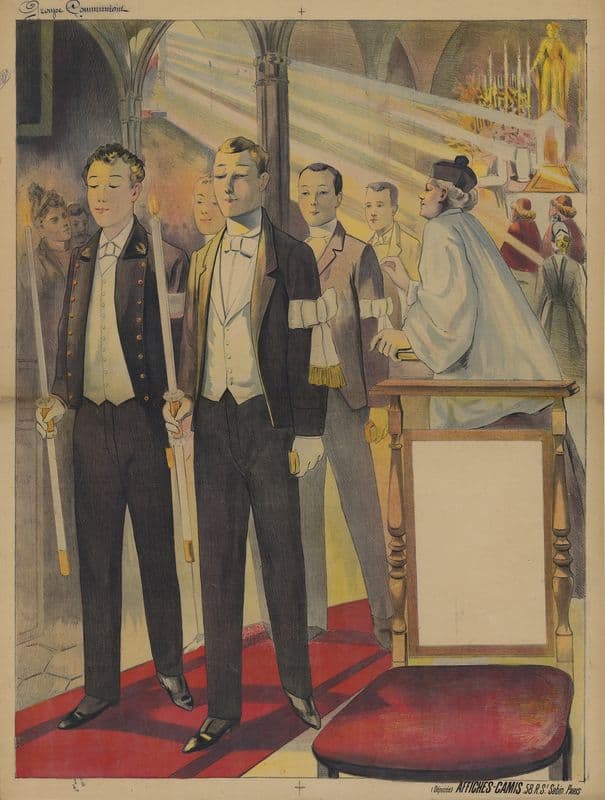 Groupe de communiants as a canvas print