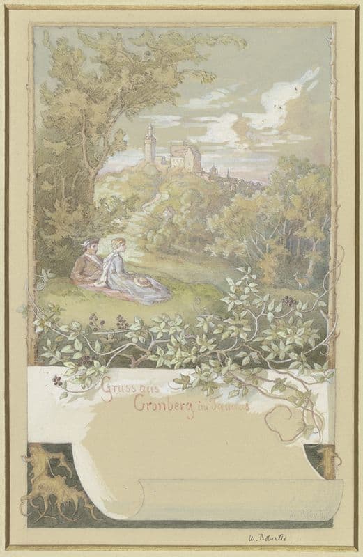 Gruß aus Kronberg im Taunus as a canvas print