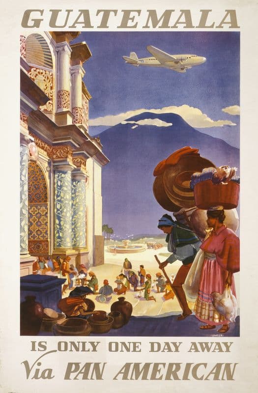 Guatemala is only one day away via Pan American as a canvas print