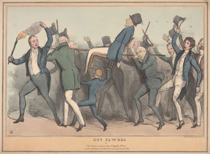 Guy Fawkes or the anniversary of the Popish plot as a canvas print