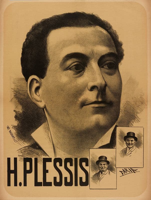 H. Plessis (1880-1900) as a canvas print