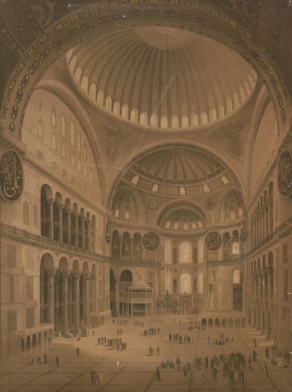 Hagia Sophia in Constantinople as a canvas print