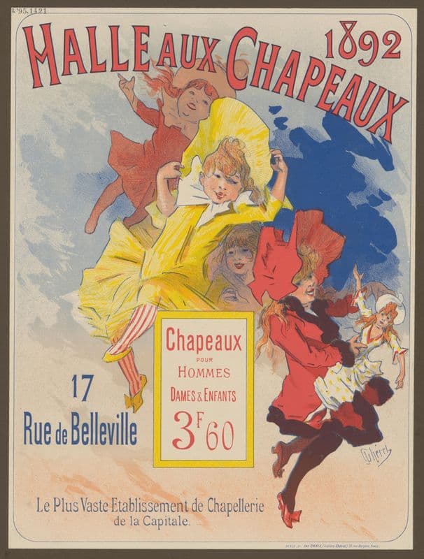 Halle aux Chapeaux. Le plus vaste etablissement de chapellerie de la capitale as a canvas print