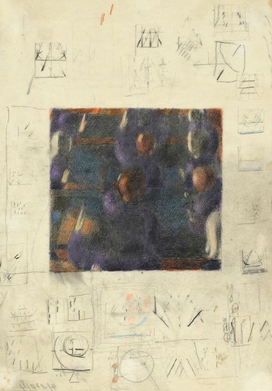 Hands Held High, study as a canvas print
